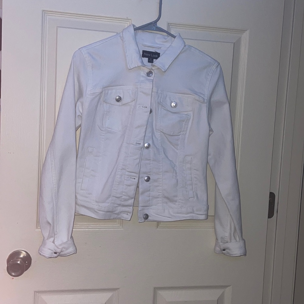 white denim jacket